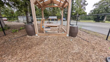 Outdoor mud kitchen at Comfort First Early Learning